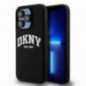Apple iPhone 14 Pro Hülle DKNY Silicone White Arch Logo MagSAFE  Schwarz
