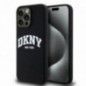 Apple iPhone 14 Pro Max Hülle DKNY Silicone White Arch Logo MagSAFE  Schwarz