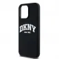 Apple iPhone 14 Pro Max Hülle DKNY Silicone White Arch Logo MagSAFE  Schwarz