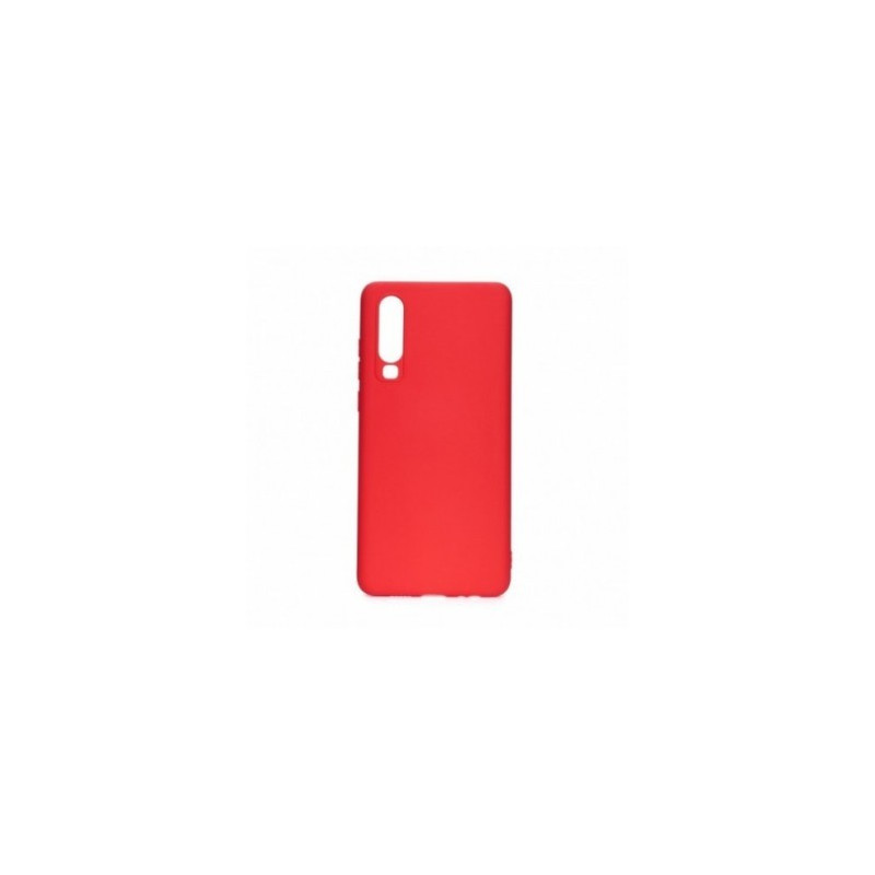 SOFT auf Huawei P30 FORCELL Silikonhülle Rot