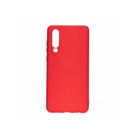 SOFT auf Huawei P30 FORCELL Silikonhülle Rot