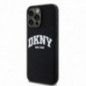 Apple iPhone 15 Pro Max Hülle DKNY Silicone White Arch Logo MagSAFE  Schwarz