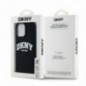 Apple iPhone 15 Pro Max Hülle DKNY Silicone White Arch Logo MagSAFE  Schwarz