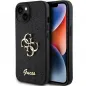 Apple iPhone 15 Plus Hülle Guess Fixed Glitter Big 4G Schwarz