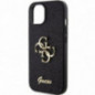 Apple iPhone 15 Plus Hülle Guess Fixed Glitter Big 4G Schwarz