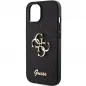 Apple iPhone 15 Plus Hülle Guess Fixed Glitter Big 4G Schwarz