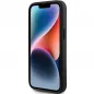 Apple iPhone 15 Plus Hülle Guess Fixed Glitter Big 4G Schwarz