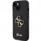 Apple iPhone 15 Plus Hülle Guess Fixed Glitter Big 4G Schwarz