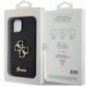 Apple iPhone 15 Plus Hülle Guess Fixed Glitter Big 4G Schwarz