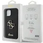 Apple iPhone 15 Plus Hülle Guess Fixed Glitter Big 4G Schwarz