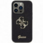 Apple iPhone 15 Pro Hülle Guess Fixed Glitter Big 4G Schwarz
