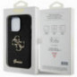 Apple iPhone 15 Pro Hülle Guess Fixed Glitter Big 4G Schwarz