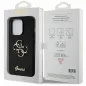 Apple iPhone 15 Pro Hülle Guess Fixed Glitter Big 4G Schwarz
