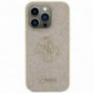 Apple iPhone 15 Pro Max Hülle Guess Fixed Glitter Big 4G Gold