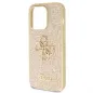 Apple iPhone 14 Pro Max Hülle Guess Fixed Glitter Big 4G Gold