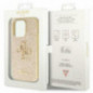 Apple iPhone 14 Pro Max Hülle Guess Fixed Glitter Big 4G Gold