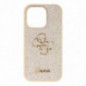 Apple iPhone 14 Pro Hülle Guess Fixed Glitter Big 4G Gold