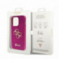 Apple iPhone 15 Pro Hülle Guess Fixed Glitter Big 4G Lila (Purple)