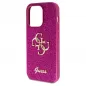 Apple iPhone 15 Pro Max Hülle Guess Fixed Glitter Big 4G Lila (Purple)