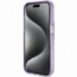 Apple iPhone 15 Pro Hülle Guess Glitter Script Logo - Ring stand MagSAFE  Lila (Purple)