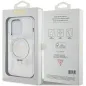 Apple iPhone 15 Pro Hülle Guess Glitter Script Logo - Ring stand MagSAFE  Durchsichtbar