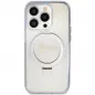 Apple iPhone 15 Pro Max Hülle Guess Glitter Script Logo - Ring stand MagSAFE  Durchsichtbar