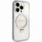 Apple iPhone 15 Pro Max Hülle Guess Glitter Script Logo - Ring stand MagSAFE  Durchsichtbar