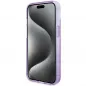 Apple iPhone 15 Hülle Guess Glitter Script Logo - Ring stand MagSAFE  Lila (Purple)