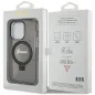 Apple iPhone 15 Pro Hülle Guess Glitter Script Logo - Ring stand MagSAFE  Schwarz