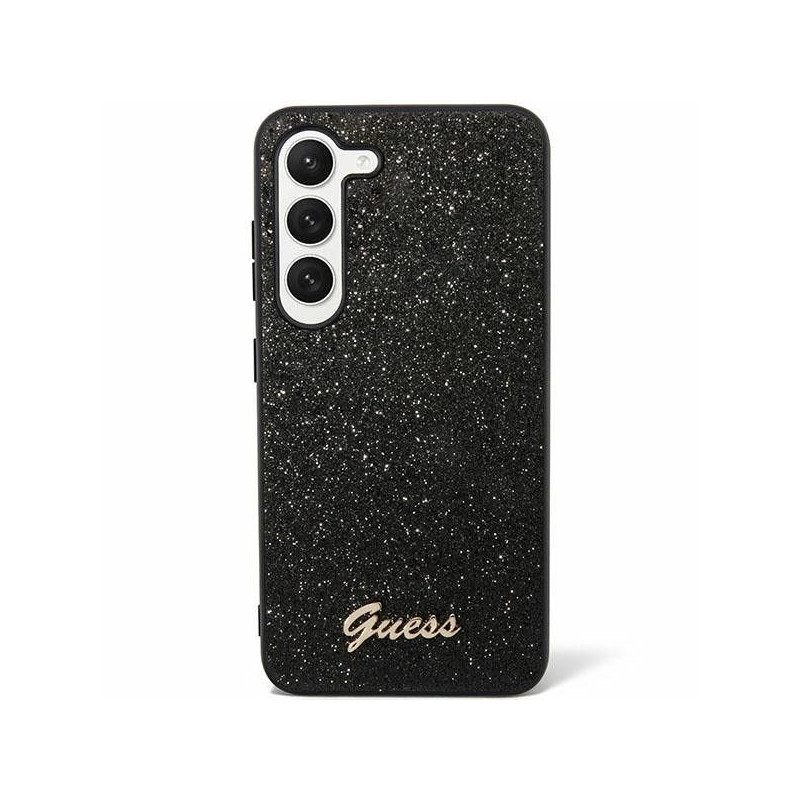 Samsung Galaxy S24 Hülle Guess Glitter Script Schwarz Samsung Galaxy S24 Hülle Guess Glitter Script Schwarz