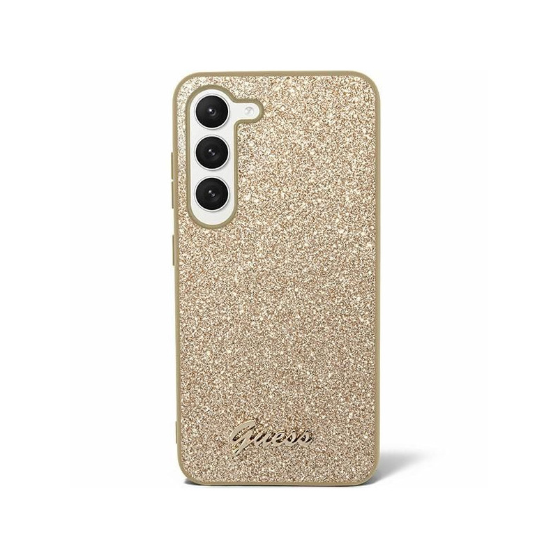 Samsung Galaxy S24 PLUS Hülle Guess Glitter Script Gold