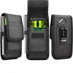 Samsung Galaxy A51 LTE Universaletui, Flip Handytaschen Vertical Belt Holster OXFORD Schwarz