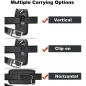 Apple iPhone 13 Pro Max Universaletui, Flip Handytaschen Vertical Belt Holster OXFORD Schwarz