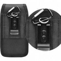 Apple iPhone 13 Pro Max Universaletui, Flip Handytaschen Vertical Belt Holster OXFORD Schwarz
