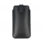 realme 8 Universaletui Pocket Carbon Kohlenstoffmuster  Schwarz 