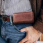 Samsung Galaxy S20 Ultra Universaletui, Horizontale holster, Gürtelholster ROYAL Crazy Horse Braun