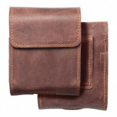 Samsung Galaxy Z Flip4 5G Universaletui, Horizontale holster, Gürtelholster ROYAL Crazy Horse Braun 