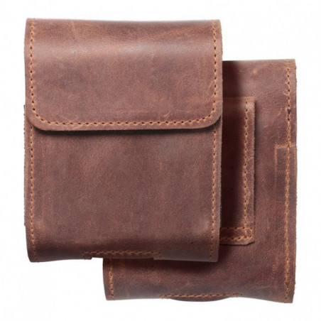 Samsung Galaxy Z Flip4 5G Universaletui, Horizontale holster, Gürtelholster ROYAL Crazy Horse Braun 