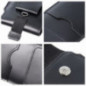 Samsung Galaxy A12 Universaletui, Gürtelholster ROYAL - Leather universal flap pocket Schwarz