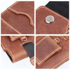 Apple iPhone 7 Universaletui, Gürtelholster ROYAL - Leather universal flap pocket Braun