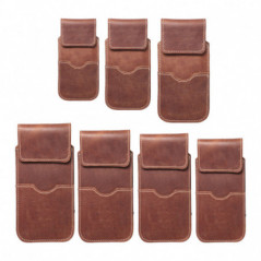 Apple iPhone 12 Universaletui, Gürtelholster ROYAL - Leather universal flap pocket Braun