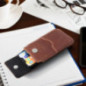 Samsung Galaxy A12 Universaletui, Gürtelholster ROYAL - Leather universal flap pocket Braun