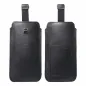 Apple iPhone 7 Universaletui, Gürtelholster ROYAL - Leather universal flap pocket Schwarz