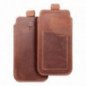 Apple iPhone 12 Universaletui, Gürtelholster ROYAL - Leather universal flap pocket Braun