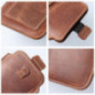 Samsung Galaxy A12 Universaletui, Gürtelholster ROYAL - Leather universal flap pocket Braun
