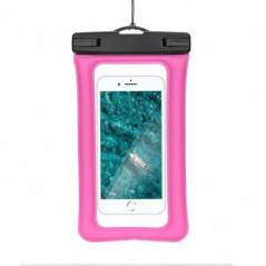 Wasserdichte Airbag-Handyhülle mit Verschluss – Rosa
