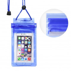 Wasserdichte Handytasche mit Reißverschluss – Blau