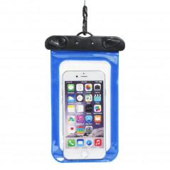 Wasserdichte Handytasche mit Kunststoffverschluss – Blau