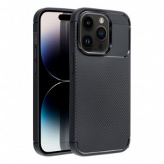 Apple iPhone 16 Plus Hülle Carbon premium Elegant  Schwarz