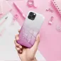 Apple iPhone 16 Plus Hülle Shining Transparent und Pink